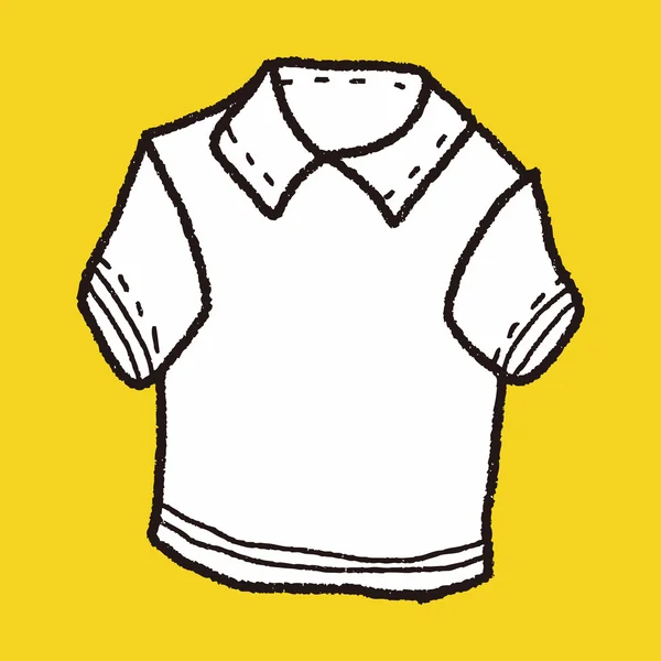 Poloshirt-Doodle — Stockvektor