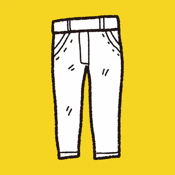 Doodle di jeans — Vettoriale Stock