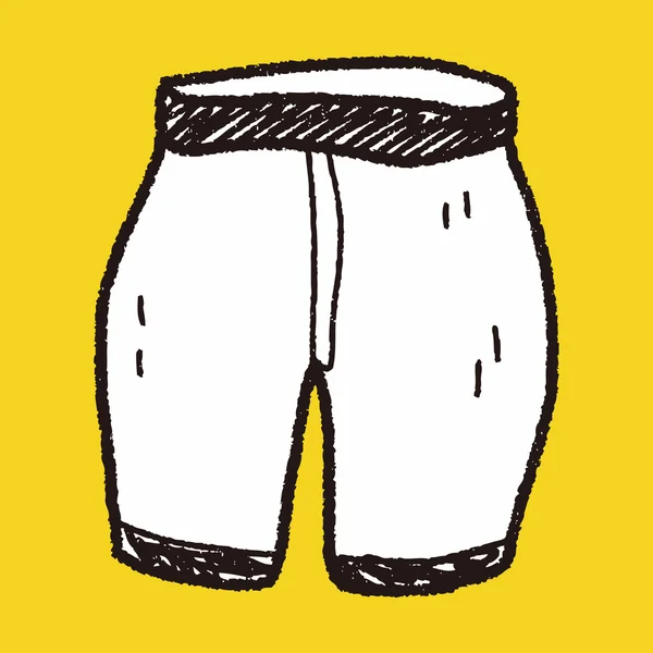 Krátké šortky doodle — Stockový vektor