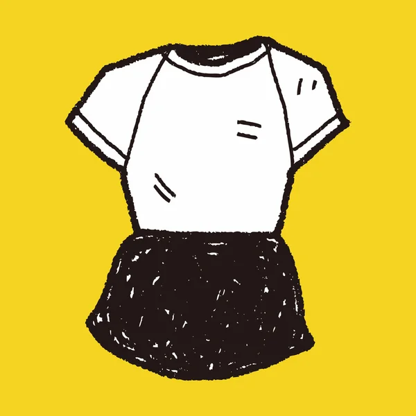 Roupas esportivas doodle —  Vetores de Stock