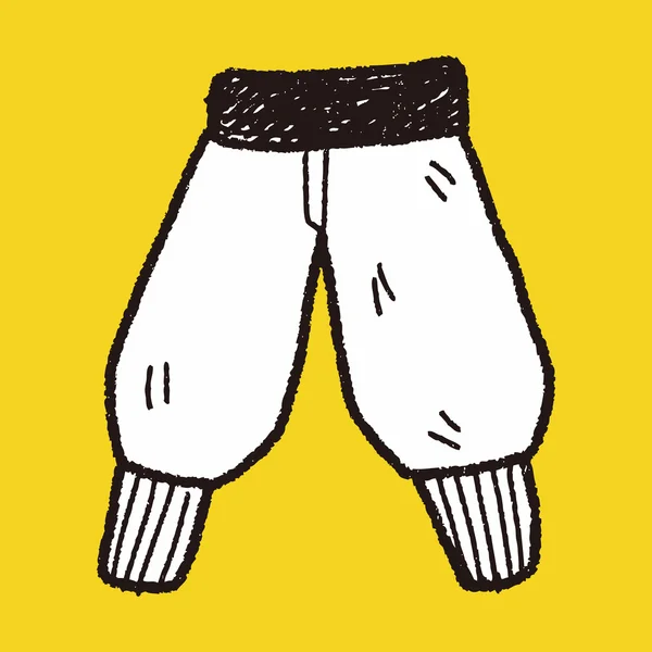 Doodle calça — Vetor de Stock