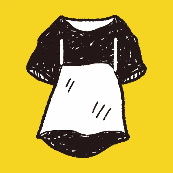 Maid kläder doodle — Stock vektor