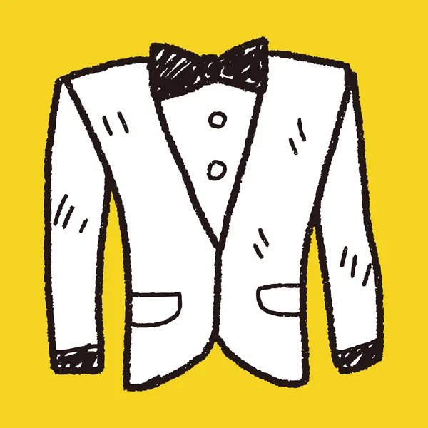 Traje de garabato — Vector de stock