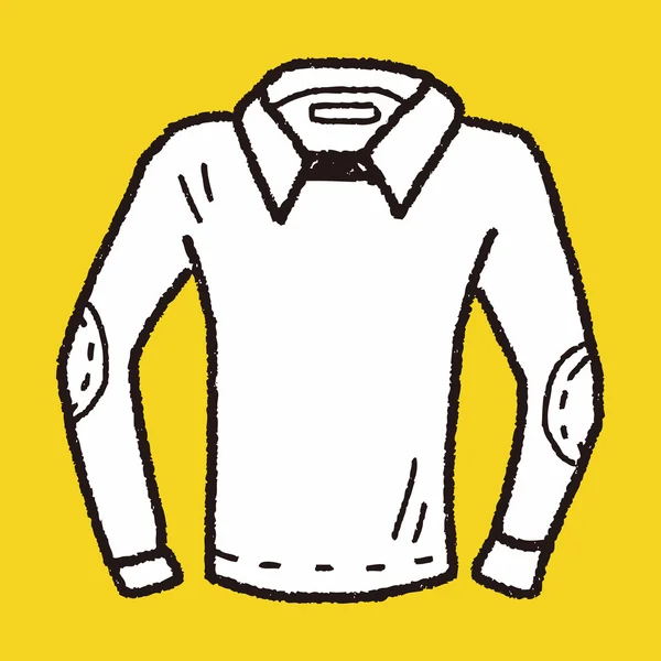 Doodle camisa pólo — Vetor de Stock