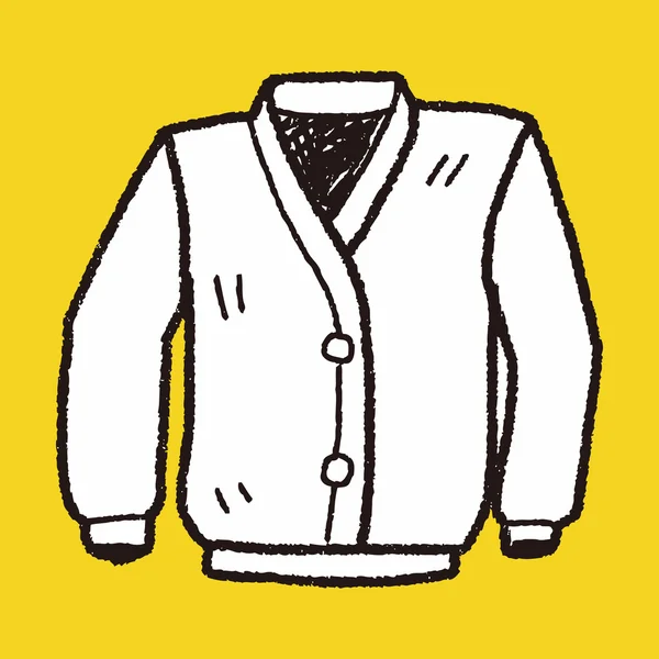 Doodle παλτό — Διανυσματικό Αρχείο
