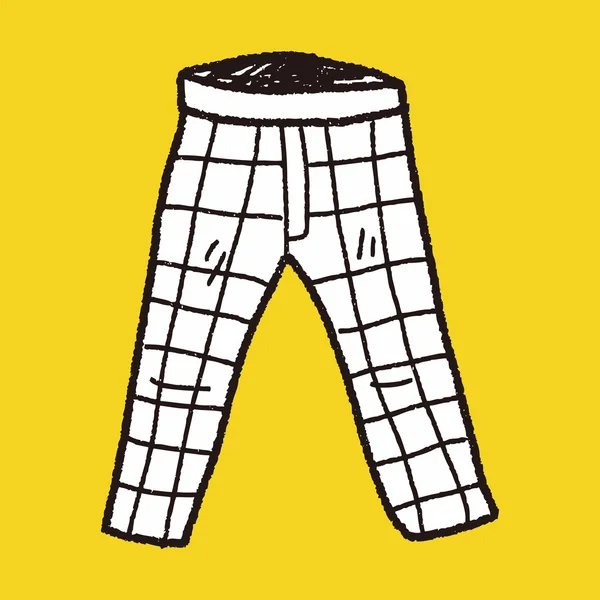 Garabato pantalón — Vector de stock