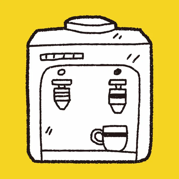 Drink-Automat-Doodle — Stockvektor