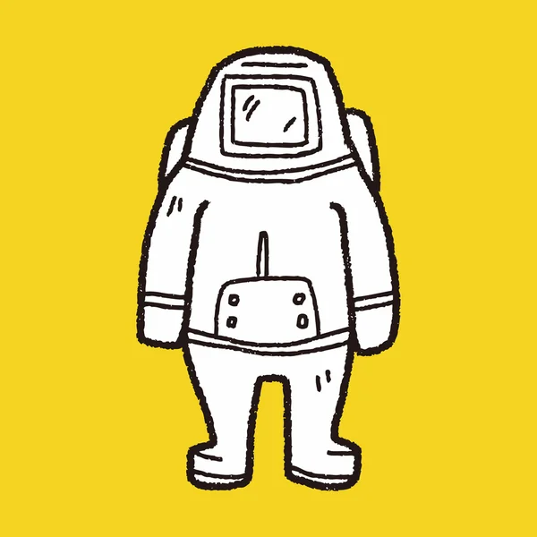 Astronaute doodle — Image vectorielle
