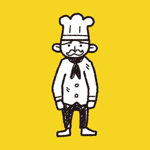 Doodle chef —  Vetores de Stock