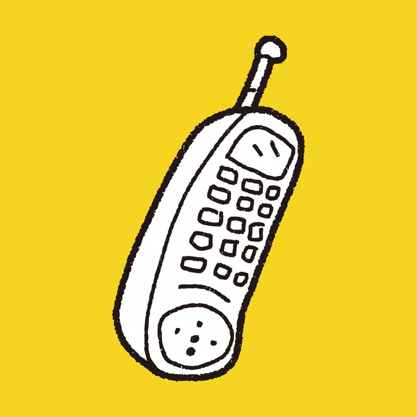 Telefonata doodle — Vettoriale Stock