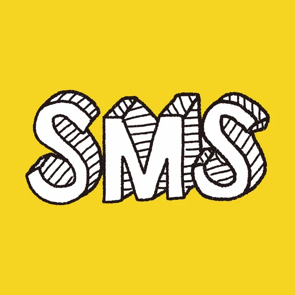 SMS doodle — Stockvector