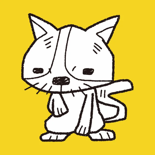猫涂鸦 — 图库矢量图片