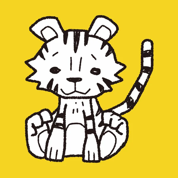 Garabato tigre — Archivo Imágenes Vectoriales