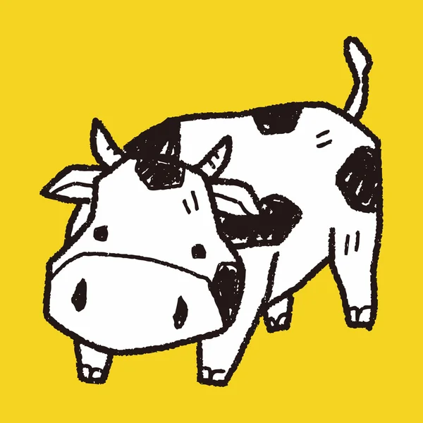 Garabato de vaca — Vector de stock