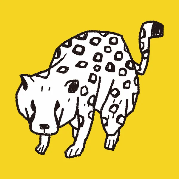 Garabato leopardo — Archivo Imágenes Vectoriales