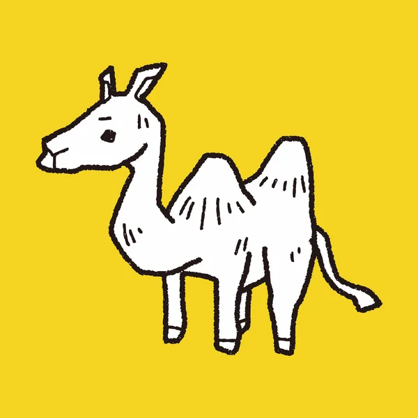 Camel doodle — Stock Vector