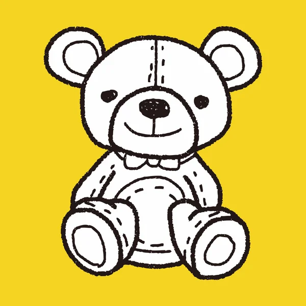 Bear doodle — Stockový vektor