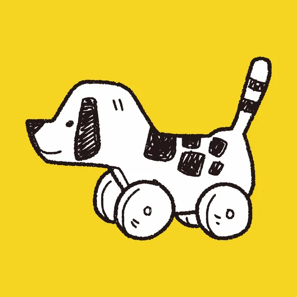 Cão brinquedo doodle —  Vetores de Stock