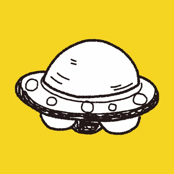 Ufo の落書き — ストックベクタ