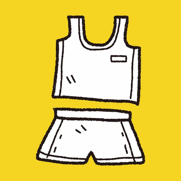 运动衣服涂鸦 — 图库矢量图片