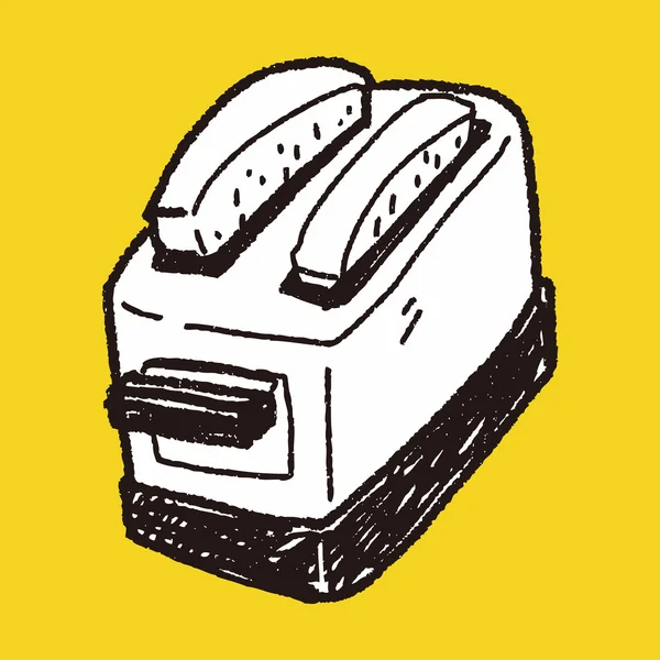 Toaster-Doodle — Stockvektor