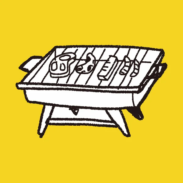 Grill-Doodle — Stockvektor