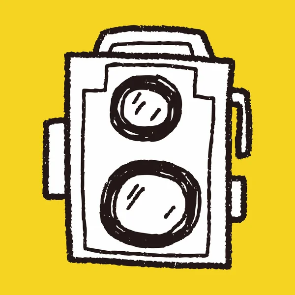 Doodle fotoaparát — Stockový vektor