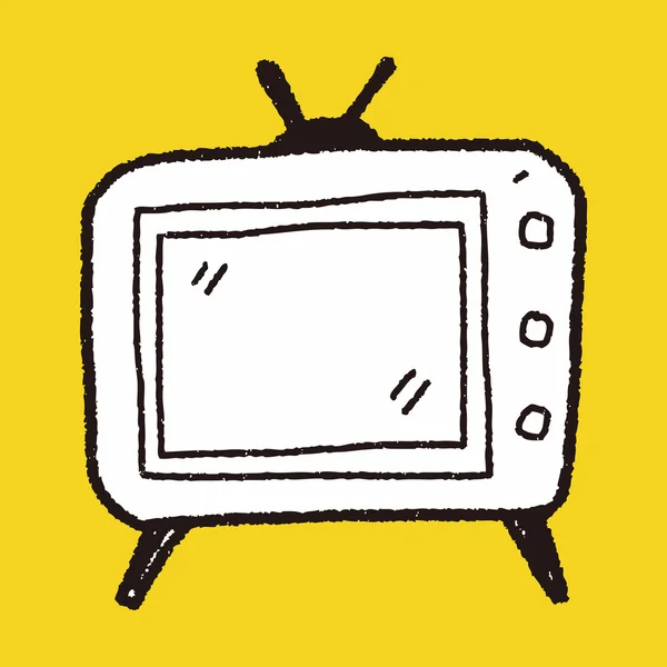 Каракули ТВ — стоковый вектор
