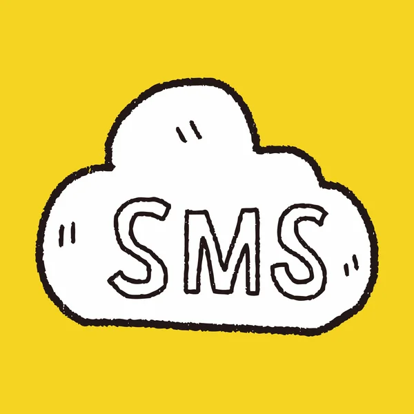 SMS doodle — Stockvector