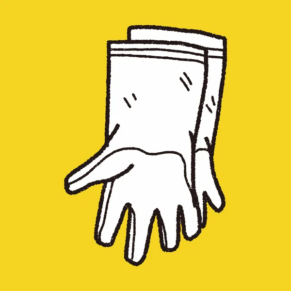 Чистые перчаточные каракули — стоковый вектор