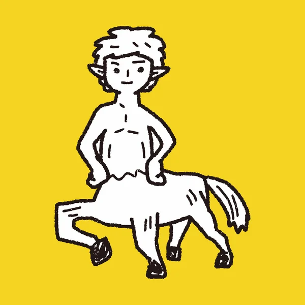 Centaur bazgroły — Wektor stockowy