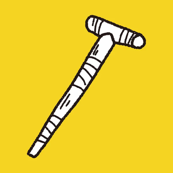 Crutch doodle — Stock Vector