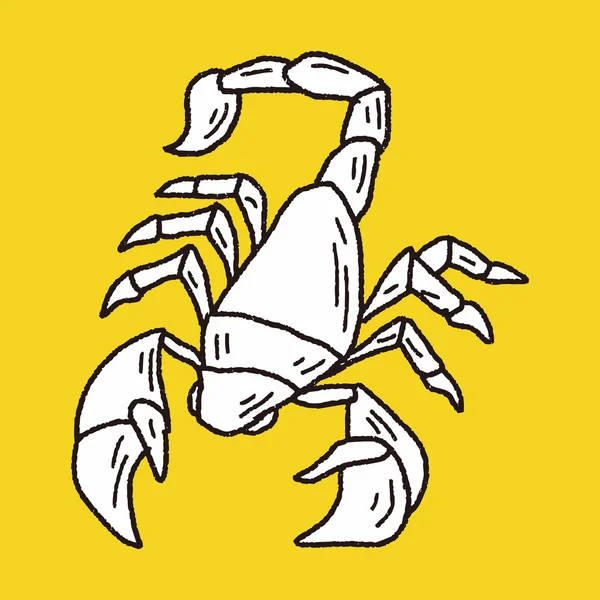 Scorpion doodle — Stockový vektor