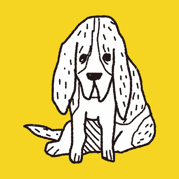 Doodle kutya — Stock Vector