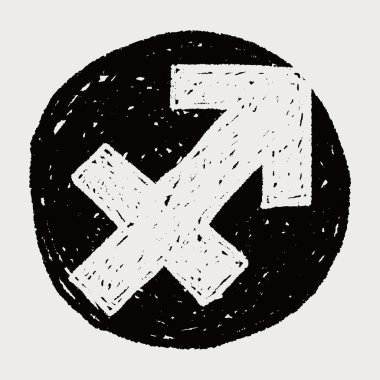 sagittariu takımyıldızı doodle