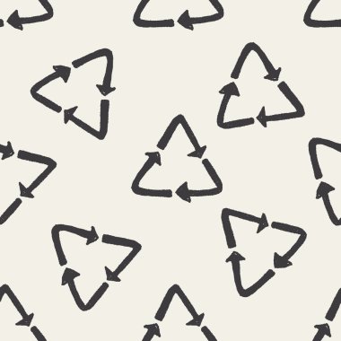 Doodle Dikişsiz desen arka plan geri dönüşüm