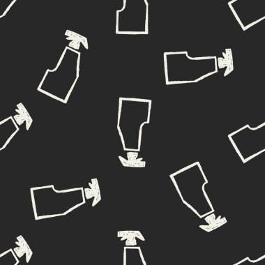 şişe doodle Dikişsiz desen arka plan