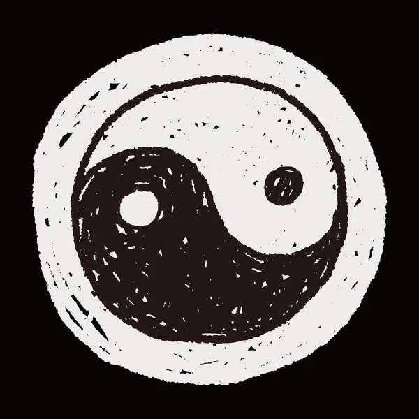 Tai chi doodle — Image vectorielle