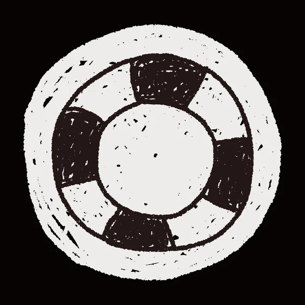 Спасательный круг каракули — стоковый вектор