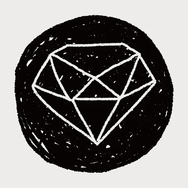 Diamant Doodle — Image vectorielle