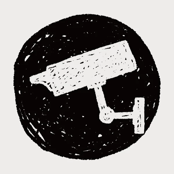 Doodle cctv — Vetor de Stock