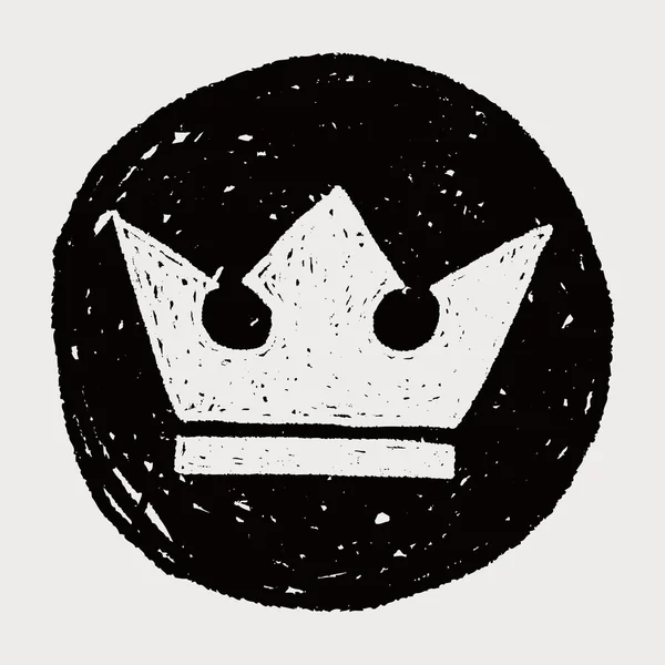 Doodle короля корони — стоковий вектор