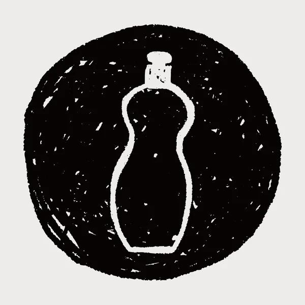 Flaska doodle — Stock vektor