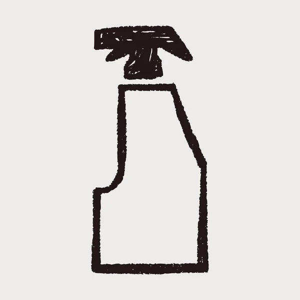 Fles doodle — Stockvector
