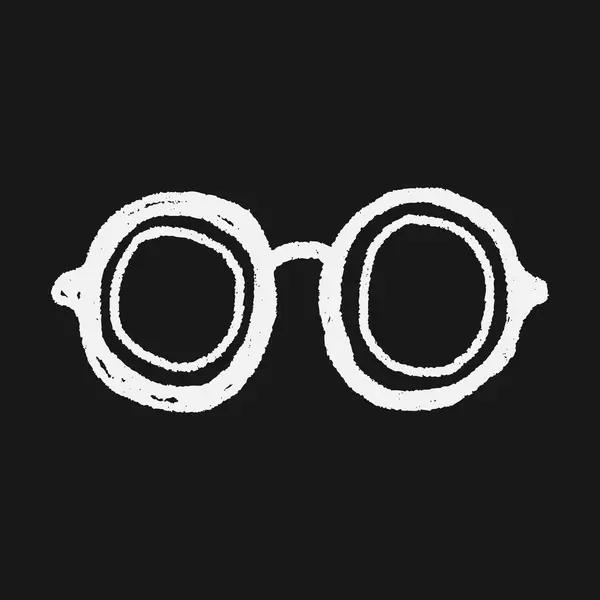 Gafas de ojo de garabato — Vector de stock