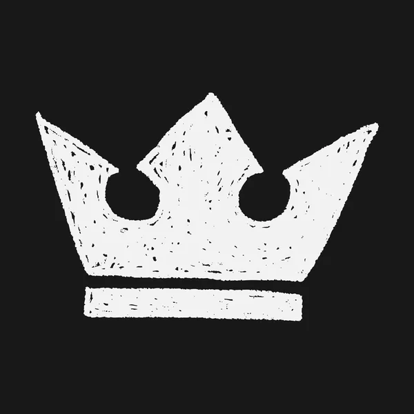 Doodle king crown — Stock vektor