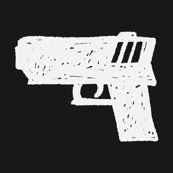 Doodle de arma — Vetor de Stock