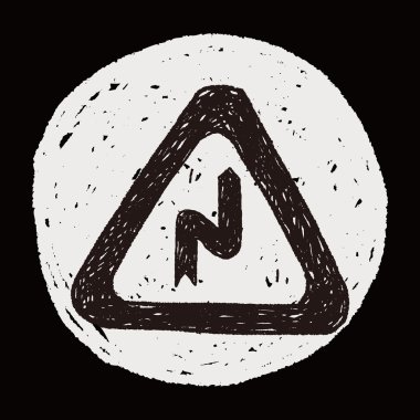 dolambaçlı yol doodle