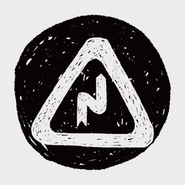 dolambaçlı yol doodle