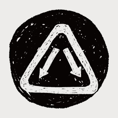 çatal işareti doodle